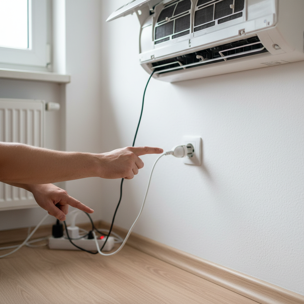 Izklopite klimatsko napravo in jo odklopite iz električnega omrežja